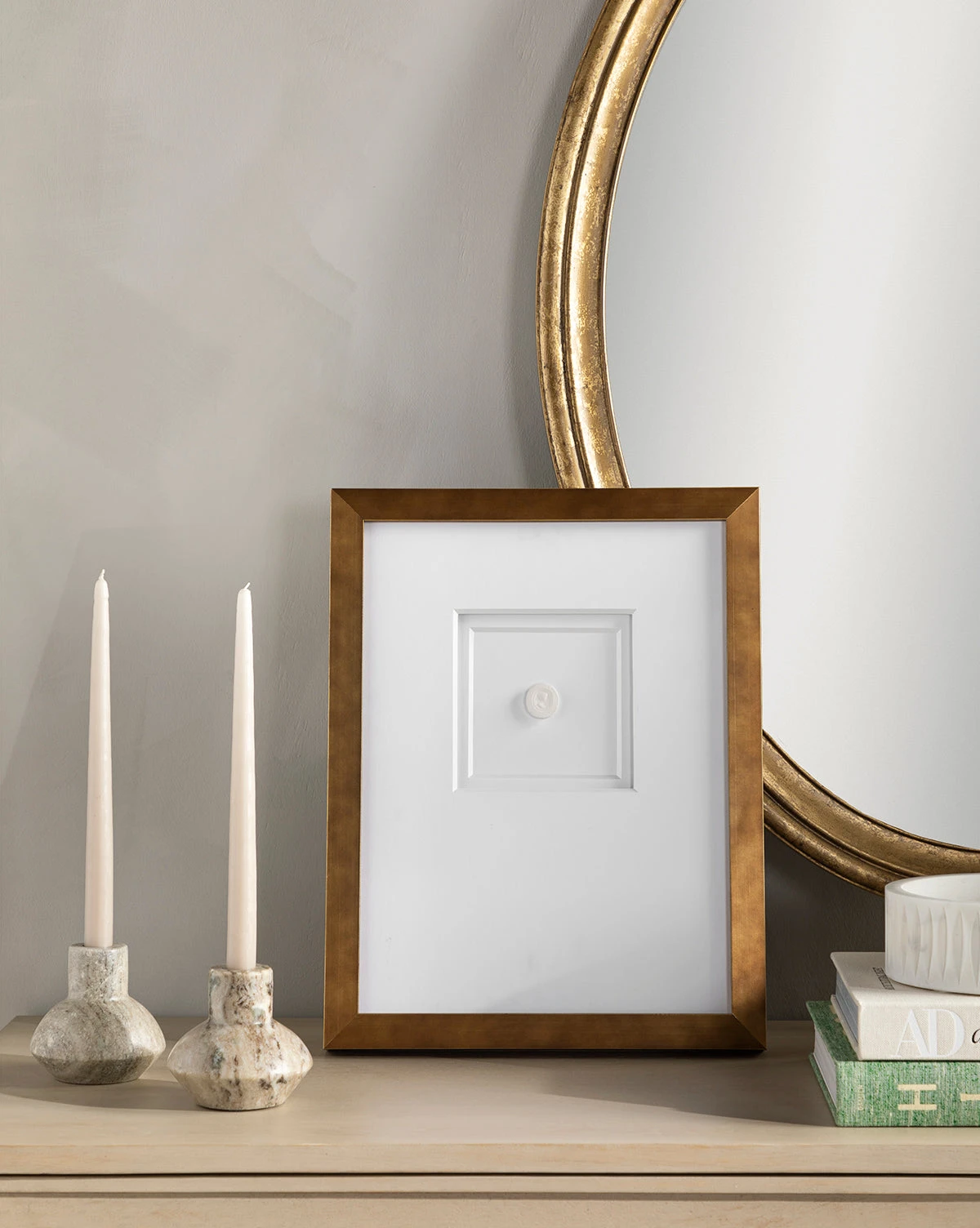 Bloomingville Marble Shaped Taper Holder 4 Bloomingville Marble Shaped Taper Holder - Image 2