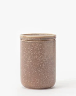 Bloomingville Brom Stoneware Canister 15 Bloomingville Brom Stoneware Canister -Bloomingville Shop BromStonewareCanister MKTN1110 TAN OS MAIN T