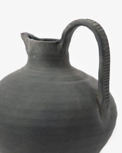Charcoal Terracotta Jug 13 Charcoal Terracotta Jug -Bloomingville Shop CharcoalTerracottaJug MDCR2491 CHR OS D1