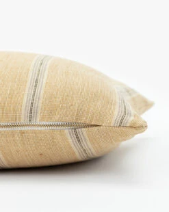 Chatmen Striped Pillow Cover -Bloomingville Shop ChatmenStripedPillowCover MPLW1276 YLW 14x20 D1