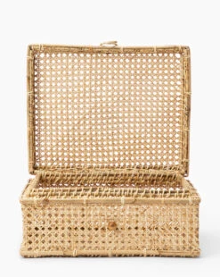 Cielo Cane Boxes (Set Of 2) -Bloomingville Shop CieloCaneBoxes Setof2 MDCR2315 NAT S2 D1