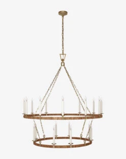 Darlana Wrapped Two-Tiered Chandelier -Bloomingville Shop DarlanaWrappedTwo TieredChandelier MLHT1775 ABN XL T