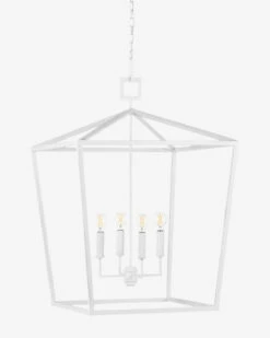 Denison White Lantern 26 Denison White Lantern -Bloomingville Shop DenisonWhiteLantern MLHT1080 WHT GR D1