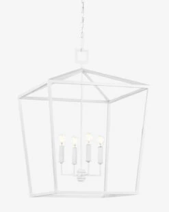 Denison White Lantern 28 Denison White Lantern -Bloomingville Shop DenisonWhiteLantern MLHT1080 WHT GR D3
