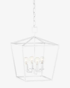 Denison White Lantern 18 Denison White Lantern -Bloomingville Shop DenisonWhiteLantern MLHT1080 WHT S D2