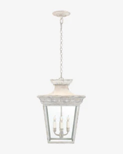 Elsinore Outdoor Medium Hanging Lantern -Bloomingville Shop ElsinoreMediumHangingLantern MLHT1592 WHT OS MAIN