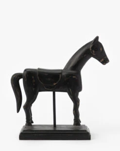 Equestrian Pedestal Object 8 Equestrian Pedestal Object -Bloomingville Shop EquestrianPedestalObject MDCR2806 BLK OS D1 T