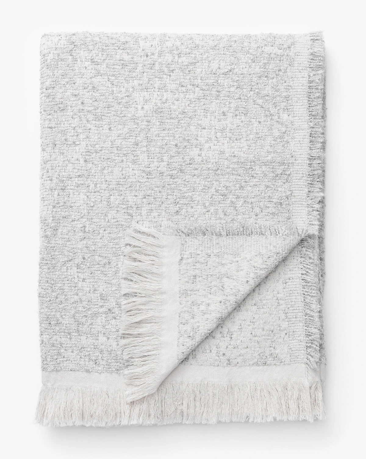 Esma Gray Fringed Throw 8 Esma Gray Fringed Throw - Image 6