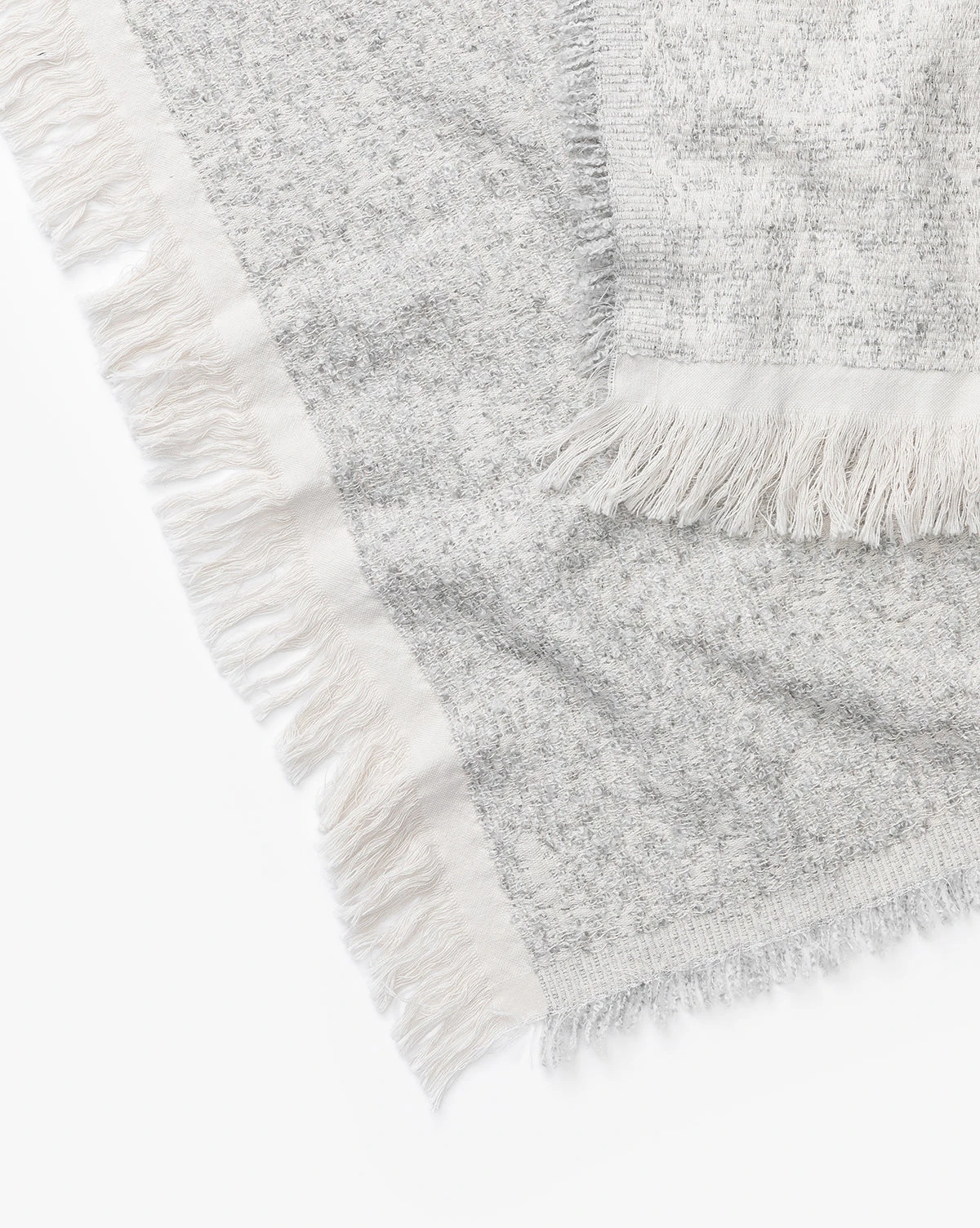 Esma Gray Fringed Throw 7 Esma Gray Fringed Throw - Image 5