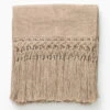 Fringed Alpaca Throw -Bloomingville Shop FringedAlpacaThrow MDCR1044 BGE OS MAIN
