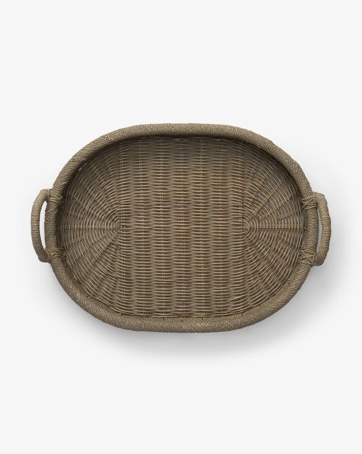 Graywash Wicker Tray 3 Graywash Wicker Tray
