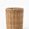 Hand-Woven Wicker Vase