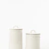 Handled Ceramic Canister 2 Handled Ceramic Canister -Bloomingville Shop HandledCeramicCanister MDCR2149 WHT MAIN