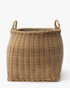 Lightwash Handled Planter Basket -Bloomingville Shop HandledPlanterBasket MDCR2790 LTW L MAIN T