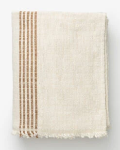Helena Soft Fringe Camel & Cream Blanket