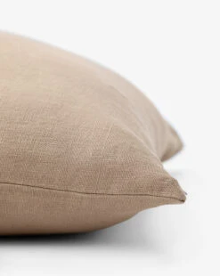 Kara Linen Pillow Cover -Bloomingville Shop KaraLinenPillowCover MPLW0952 NGT 24x24 D1