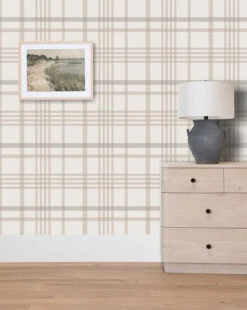 Rigby Plaid Print Wallpaper 11 Rigby Plaid Print Wallpaper -Bloomingville Shop KidsWallpaper 70 Rugby Plaid Neutral R1