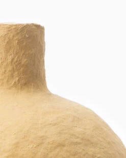 Long Necked Paper Mache Vase 7 Long Necked Paper Mache Vase -Bloomingville Shop LongNeckedPaperMacheVase MDCR2482 YLW OS D1