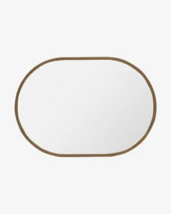 Lula Wall Mirror -Bloomingville Shop LukaWallMirror MMIR0275 BRS 24x34 D2