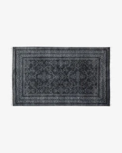 Kazan Hand-Knotted Wool Rug 18 Kazan Hand-Knotted Wool Rug -Bloomingville Shop MRUG0495 NVY 3x5 KazanHand KnottedRug