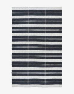 Penfield Handwoven Indoor/Outdoor Rug -Bloomingville Shop MRUG0735 BLK 5x8 PenfieldRug