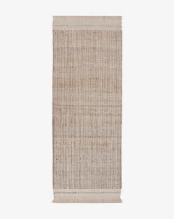 Girona Cream Handwoven Jute Rug -Bloomingville Shop MRUG0809 TAN 3x8 GironaCreamJuteRug