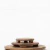 Mango Wood Carved Pedestal -Bloomingville Shop MangoWoodCarvedPedestal MKTN0561 BWN MAIN
