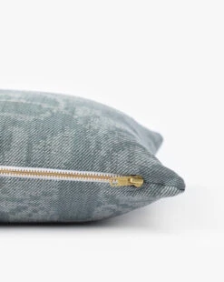 Merrill Floral Pillow Cover -Bloomingville Shop MerrillFloralPillowCover MPLW1398 BLU 12x24 D1 T