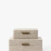 Natural Fabric Boxes -Bloomingville Shop NaturalFabricBoxes MDCR2720 OWH MAIN T