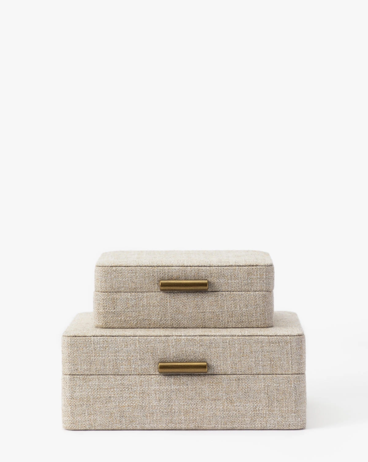 Natural Fabric Boxes 3 Natural Fabric Boxes