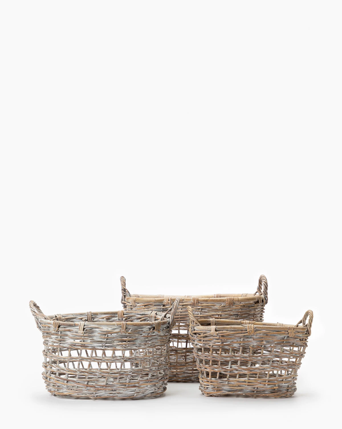 Rattan Handled Basket 3 Rattan Handled Basket