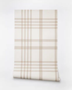 Rigby Plaid Print Wallpaper 13 Rigby Plaid Print Wallpaper -Bloomingville Shop RigbyPlaidNAT