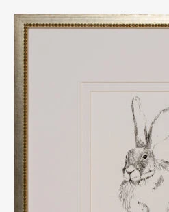 Sketched Bunny II -Bloomingville Shop SketchedBunnyII MART1206 BAW 15x18 F D1