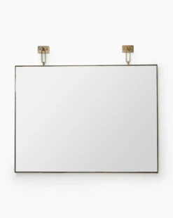 Trenton Wall Mirror 10 Trenton Wall Mirror -Bloomingville Shop TrentonWallMirror MMIR0174 BRS 48x32 MAIN
