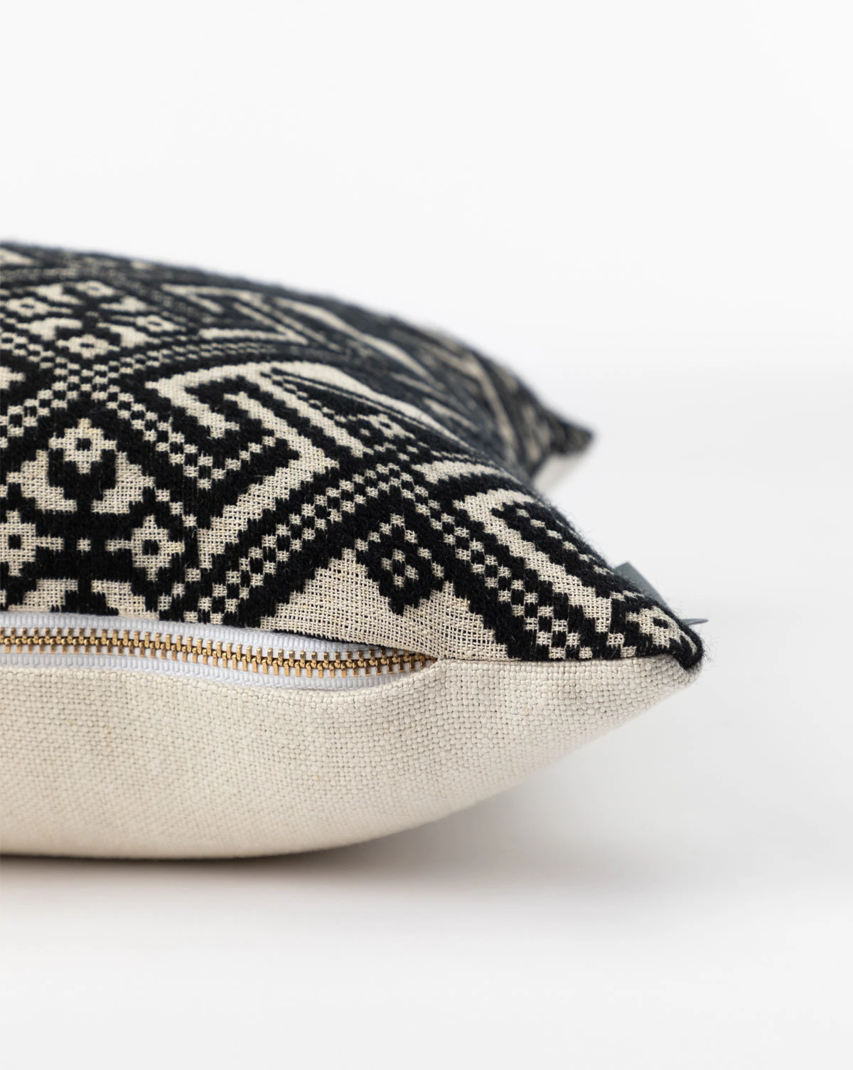 Vintage Black Tribal Print Pillow Cover No. 5 4 Vintage Black Tribal Print Pillow Cover No. 5 - Image 2