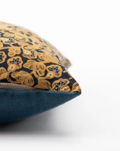 Vintage Gold Patterned Pillow Cover No. 4 -Bloomingville Shop VintageGoldPatternedPillowNo.4 MPLW1172 GLD 22x22 D1