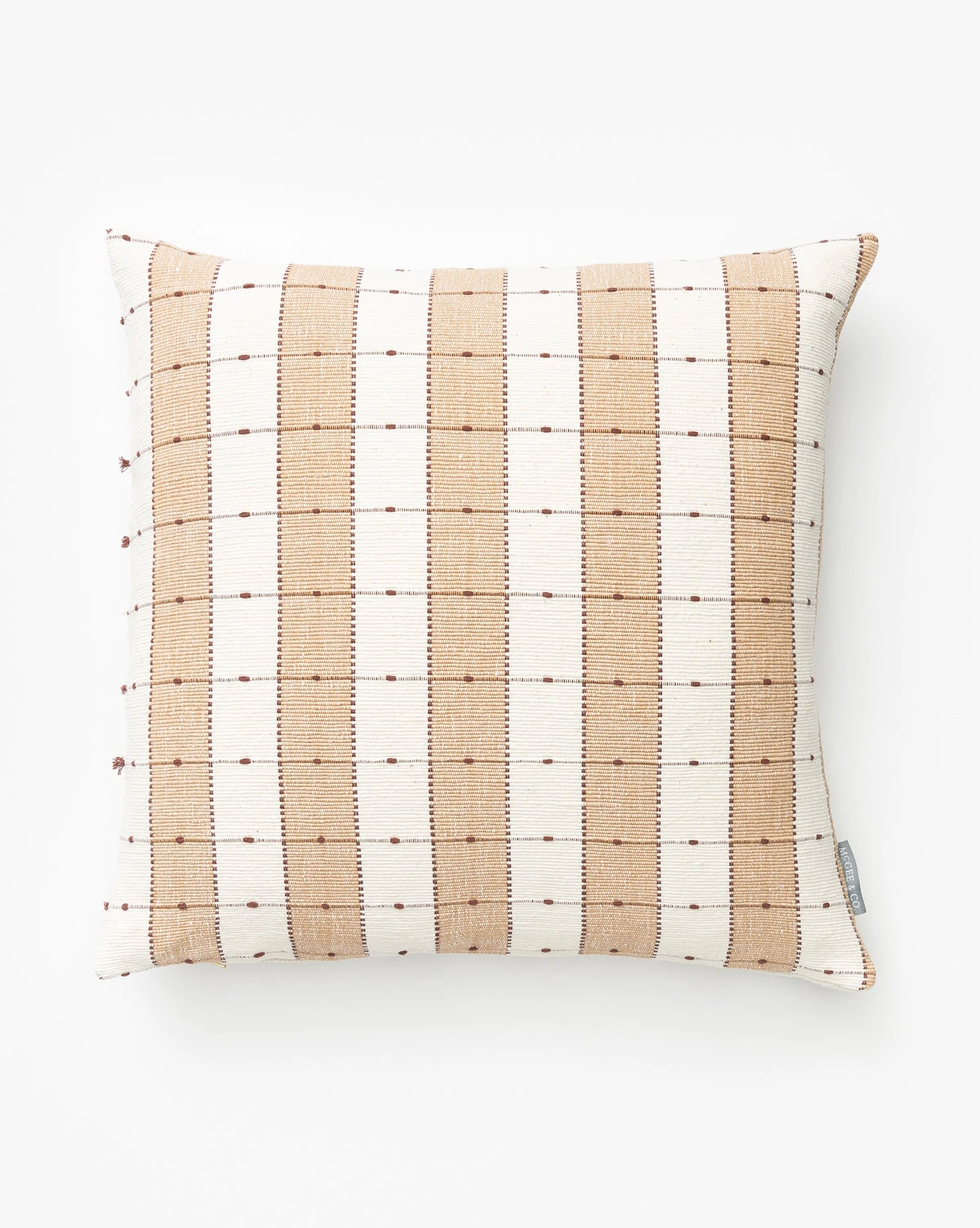 Vintage Tan Check Pillow Cover No. 3 3 Vintage Tan Check Pillow Cover No. 3