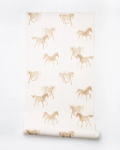 Watercolor Horses Wallpaper -Bloomingville Shop WatercolorHorsesWallpaper