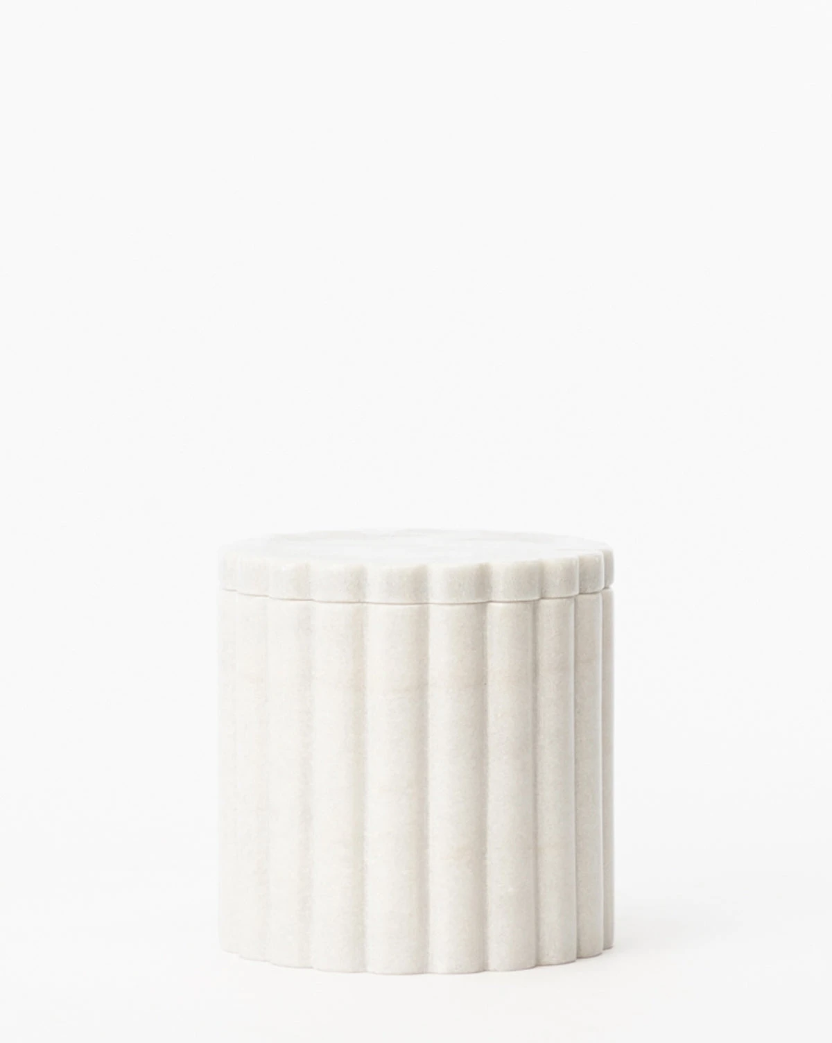 White Marble Canister 3 White Marble Canister