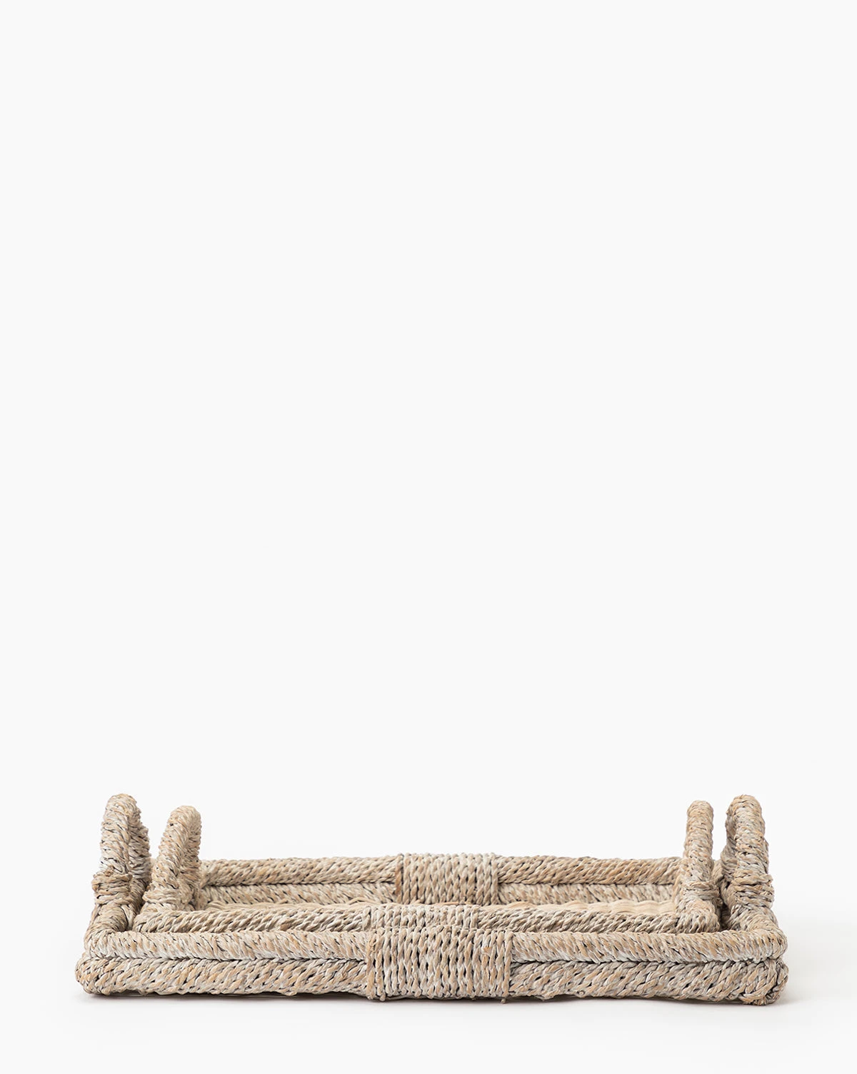 Whitewashed Handled Tray 3 Whitewashed Handled Tray