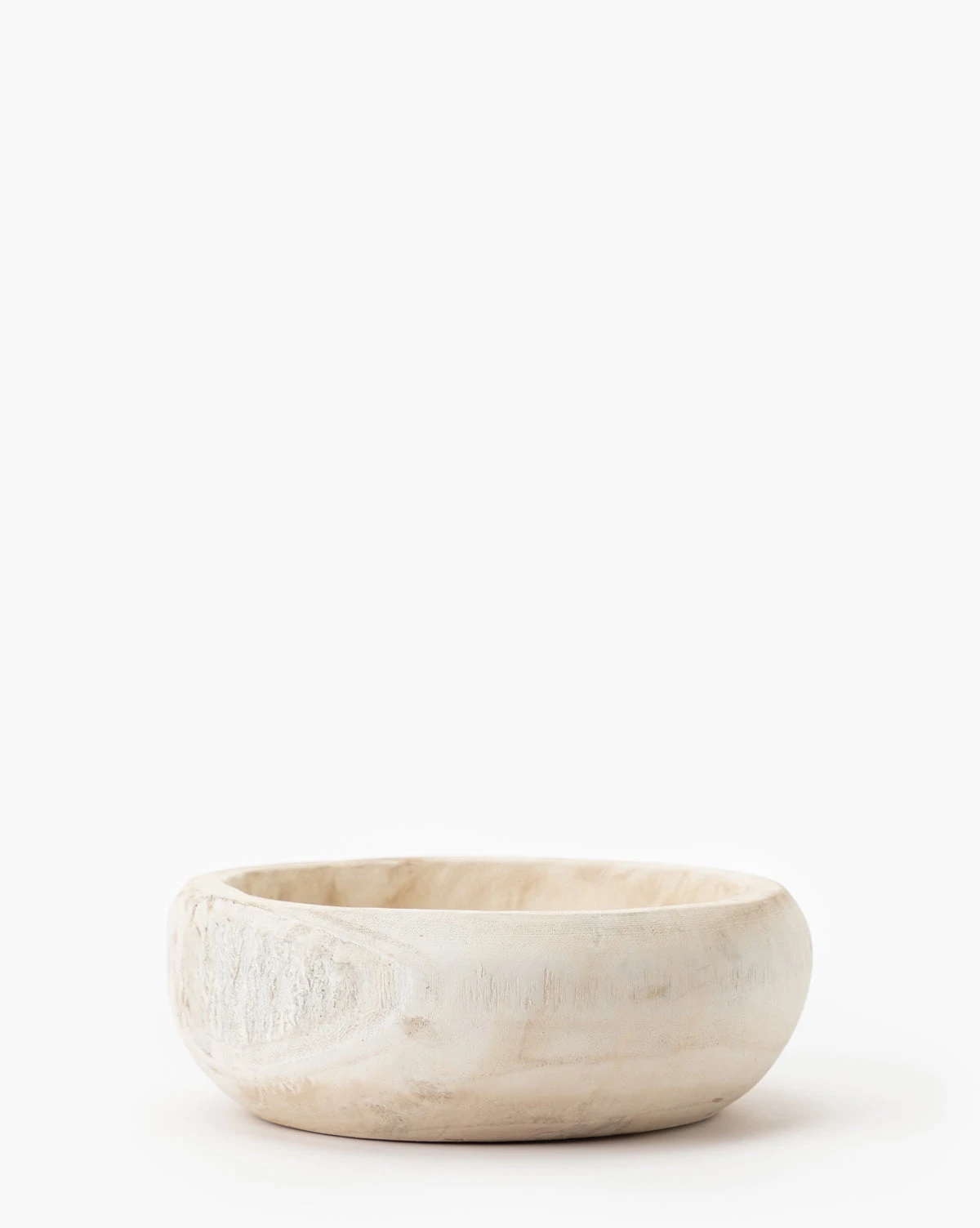 Bloomingville Whitewashed Wooden Bowl 3 Bloomingville Whitewashed Wooden Bowl