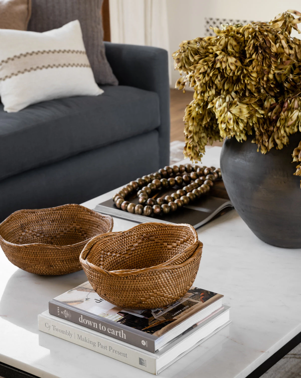 Bloomingville Rattan Bowls (Set Of 3) 4 Bloomingville Rattan Bowls (Set Of 3) - Image 2