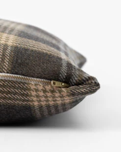 Witten Checker Pillow Cover -Bloomingville Shop WittenCheckerPillowCover MPLW1399 BWN 22x22 D1 T