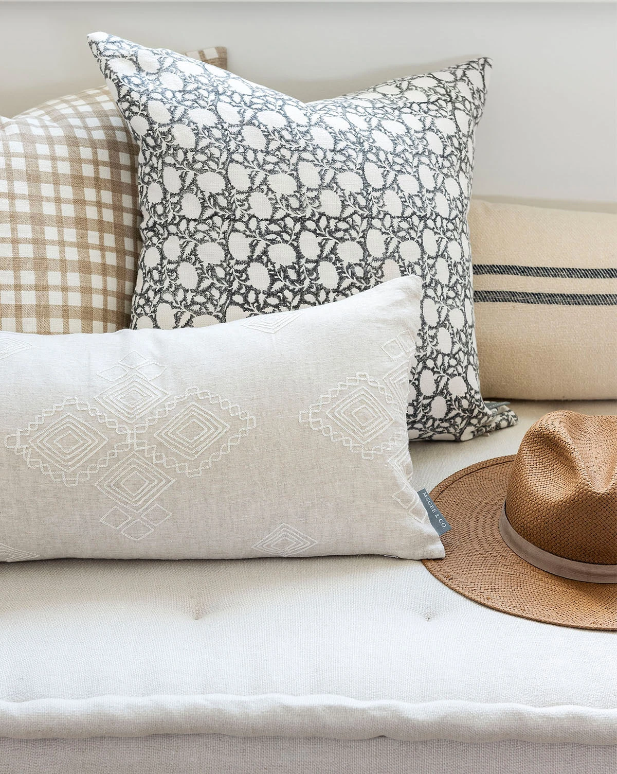 Clara Block Print Pillow Cover 4 Clara Block Print Pillow Cover - Image 2